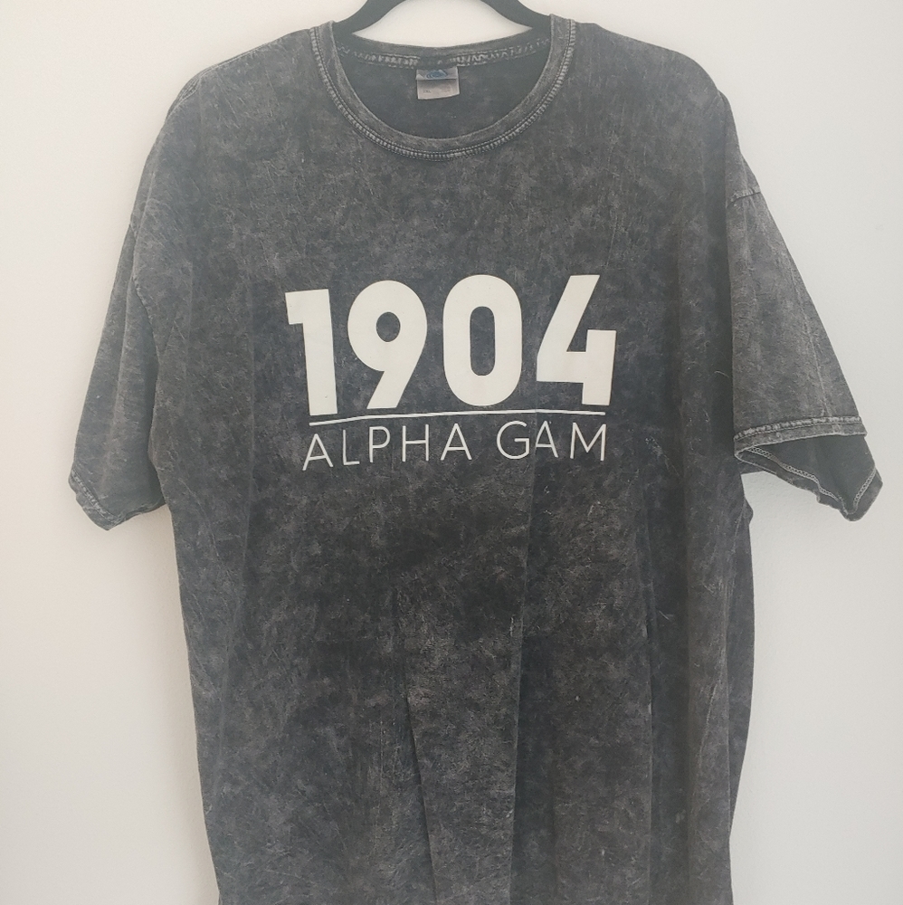 Alpha Gamma Delta acid wash Tshirt